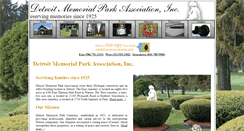 Desktop Screenshot of detroitmemorialpark.com