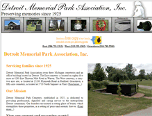 Tablet Screenshot of detroitmemorialpark.com